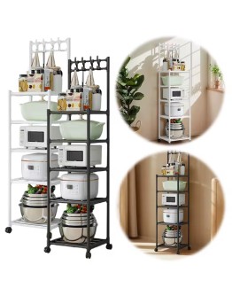 Стелаж 5 рафта за съхранение кухня и баня